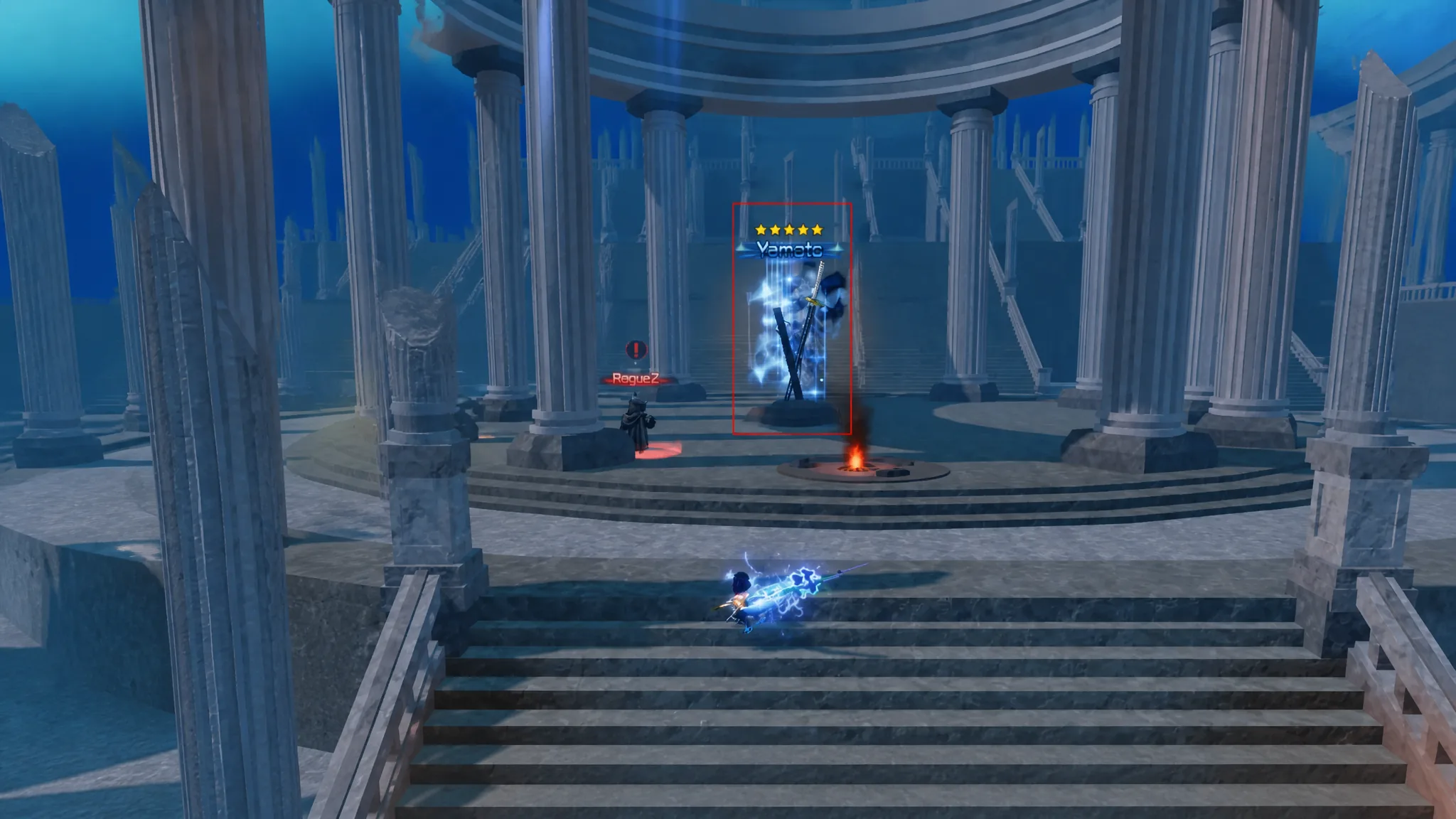 The Yamato Weapon Location in Broken Blade Roblox Experience