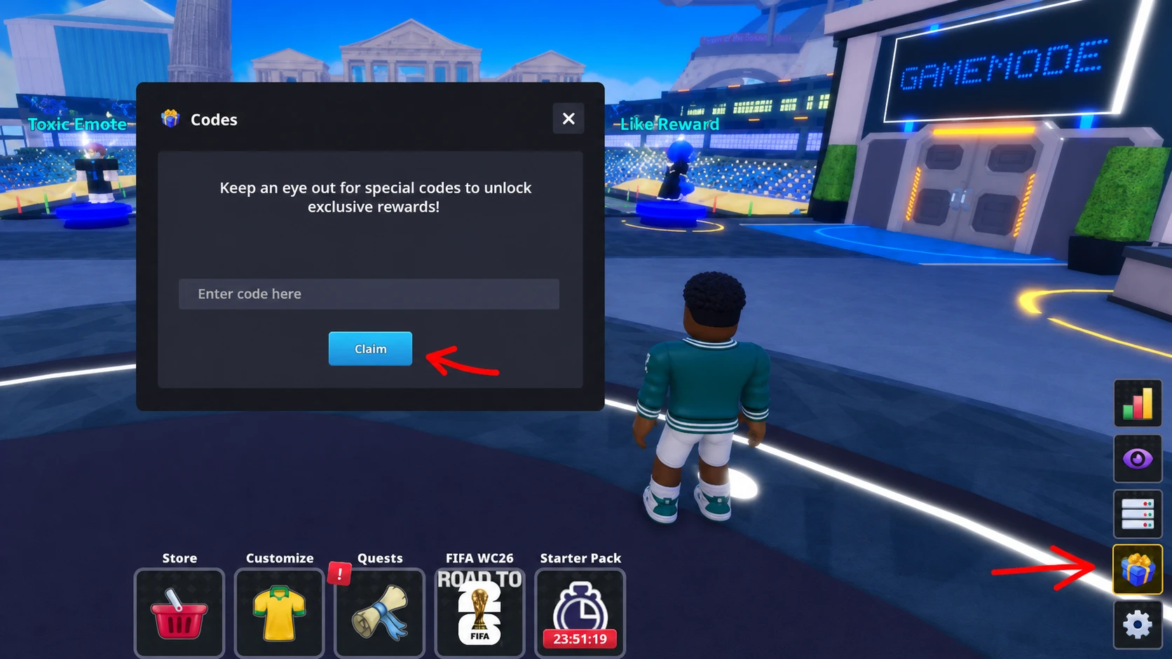 redeem FIFA super soccer codes