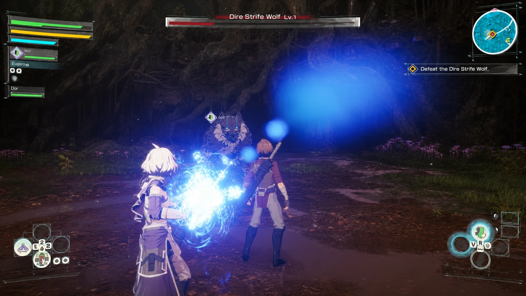 The Dire Strife Wolf boss in the Teardrop Cave