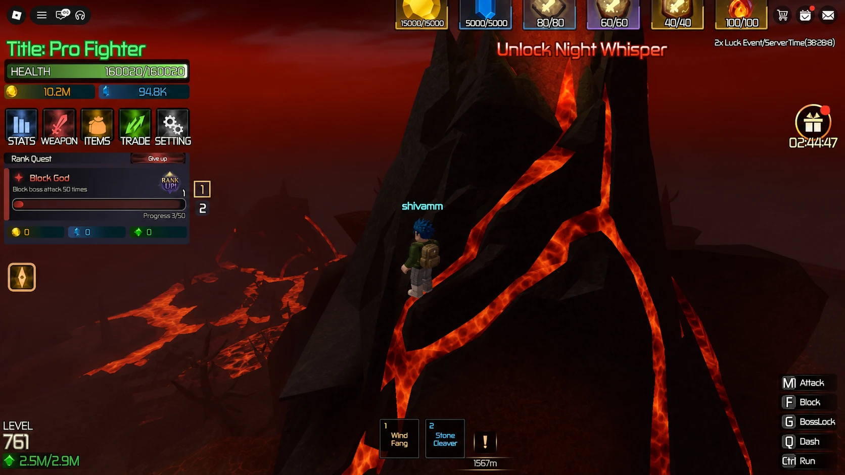 image showing the location of the Health Altar on Muspelheim