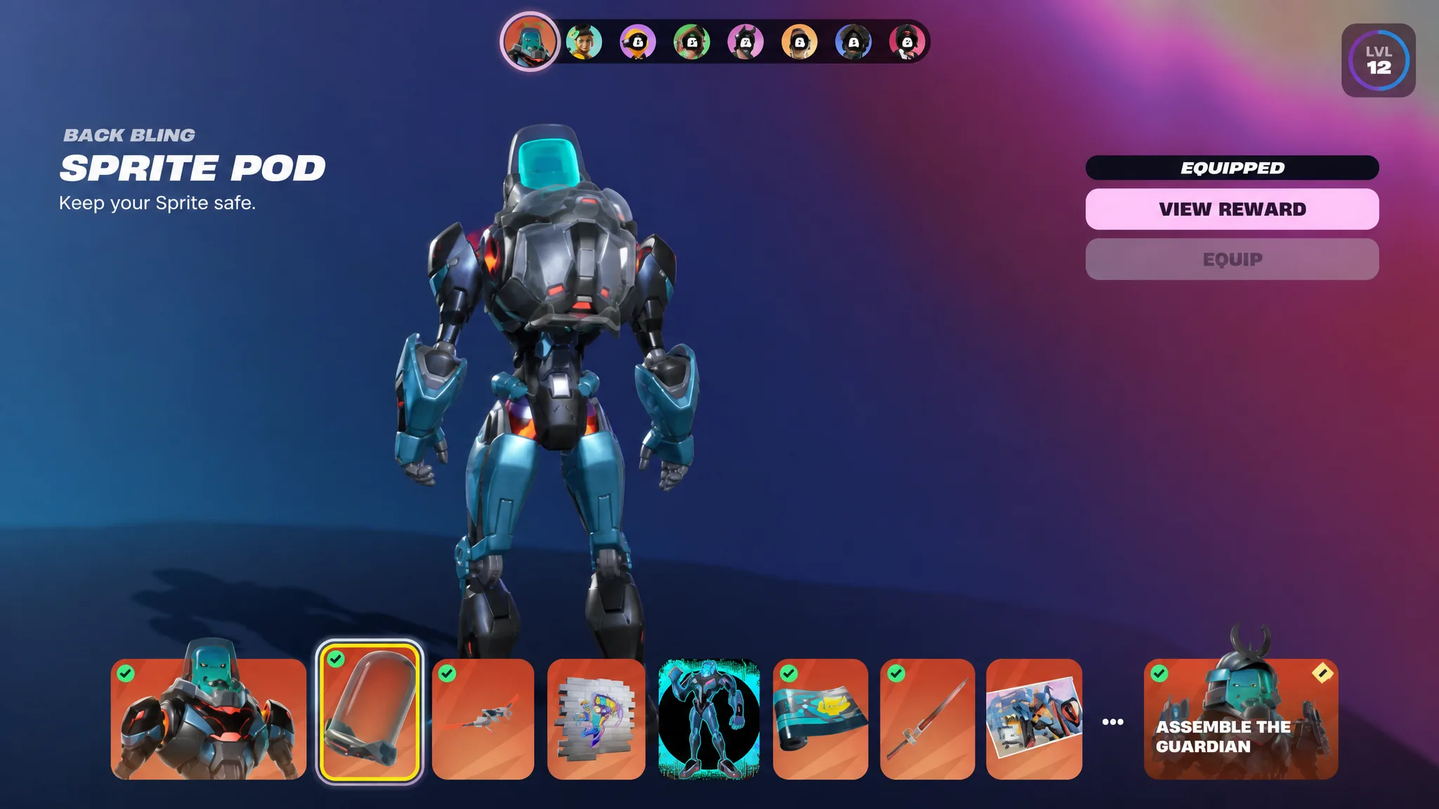 Fortnite Sprite Pod Back Bling