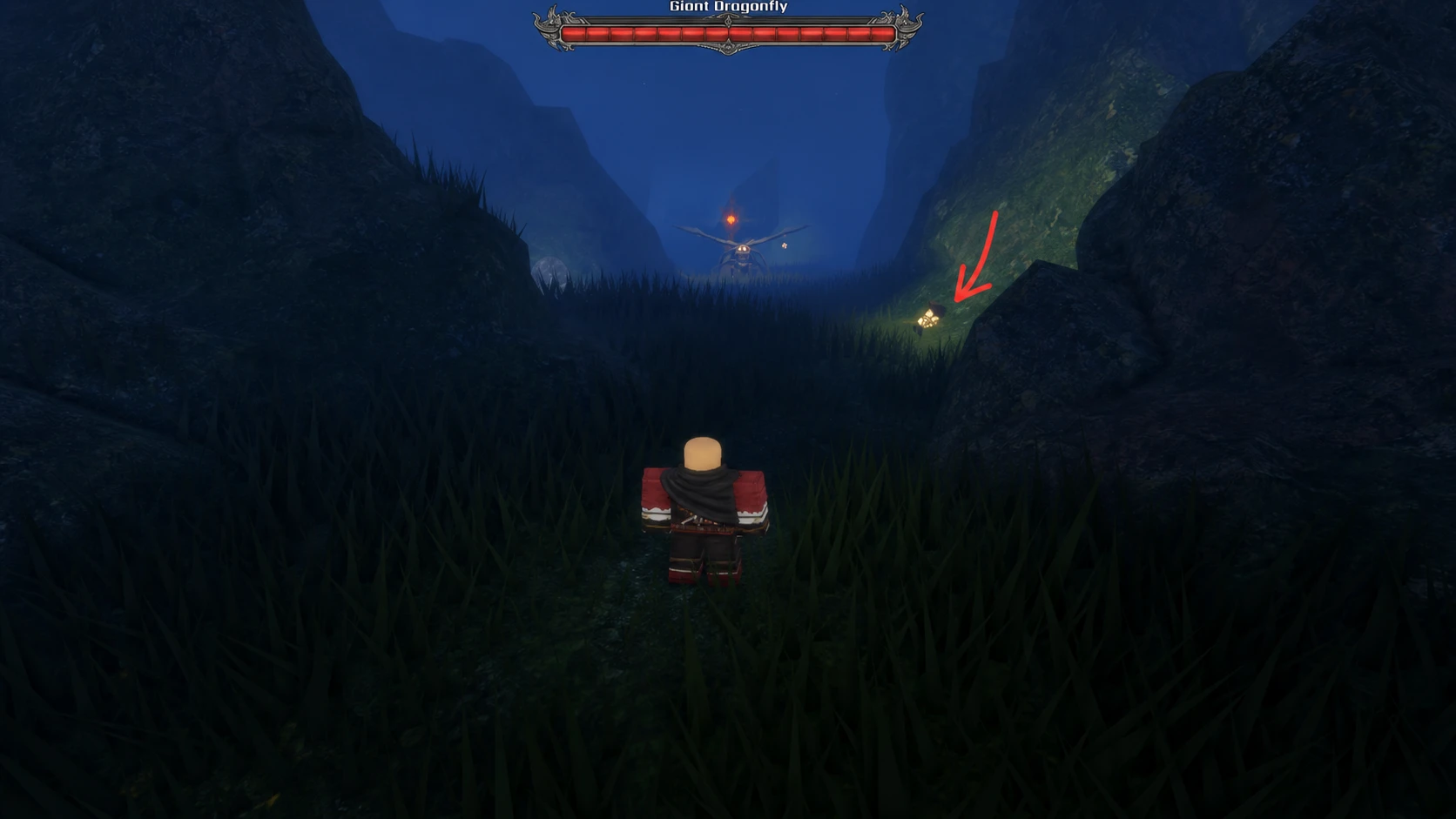 Getting to the Mizuki Soto Village by following the red lanterns