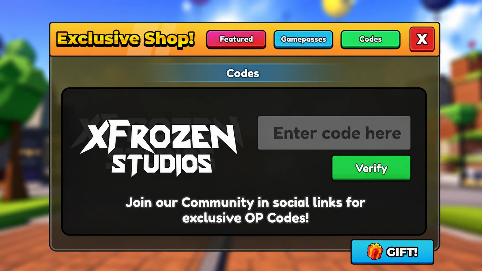 Craft a Baddie codes: An image of the code redemption box in Craft a Baddie in Roblox