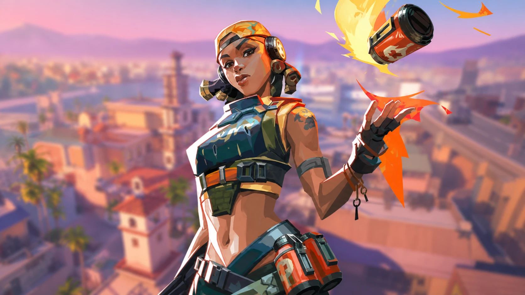 Valorant tier list: Raze tossing up a grenade