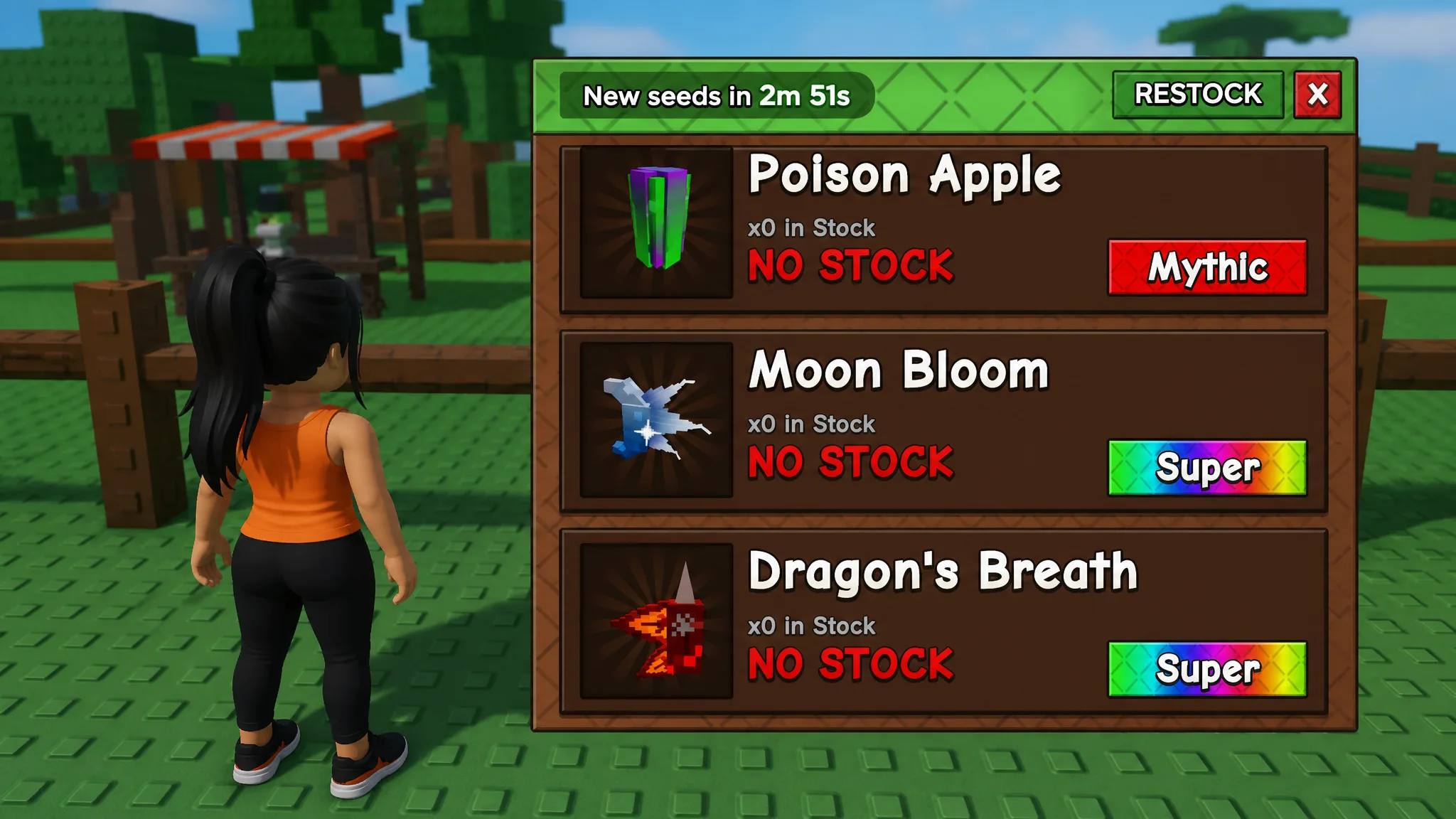 Seed Shop in Grow A Garden 2