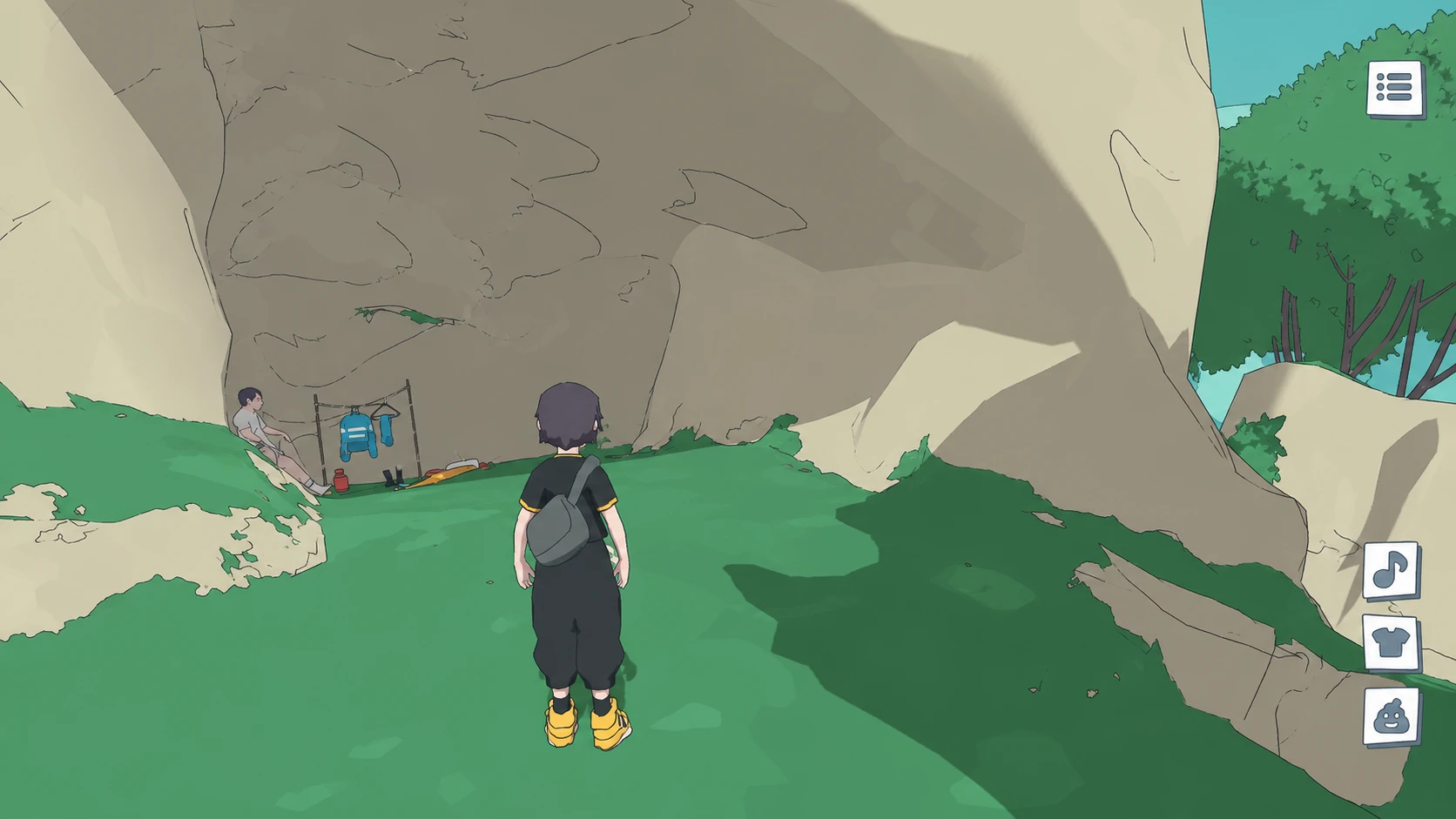 The man in the cave