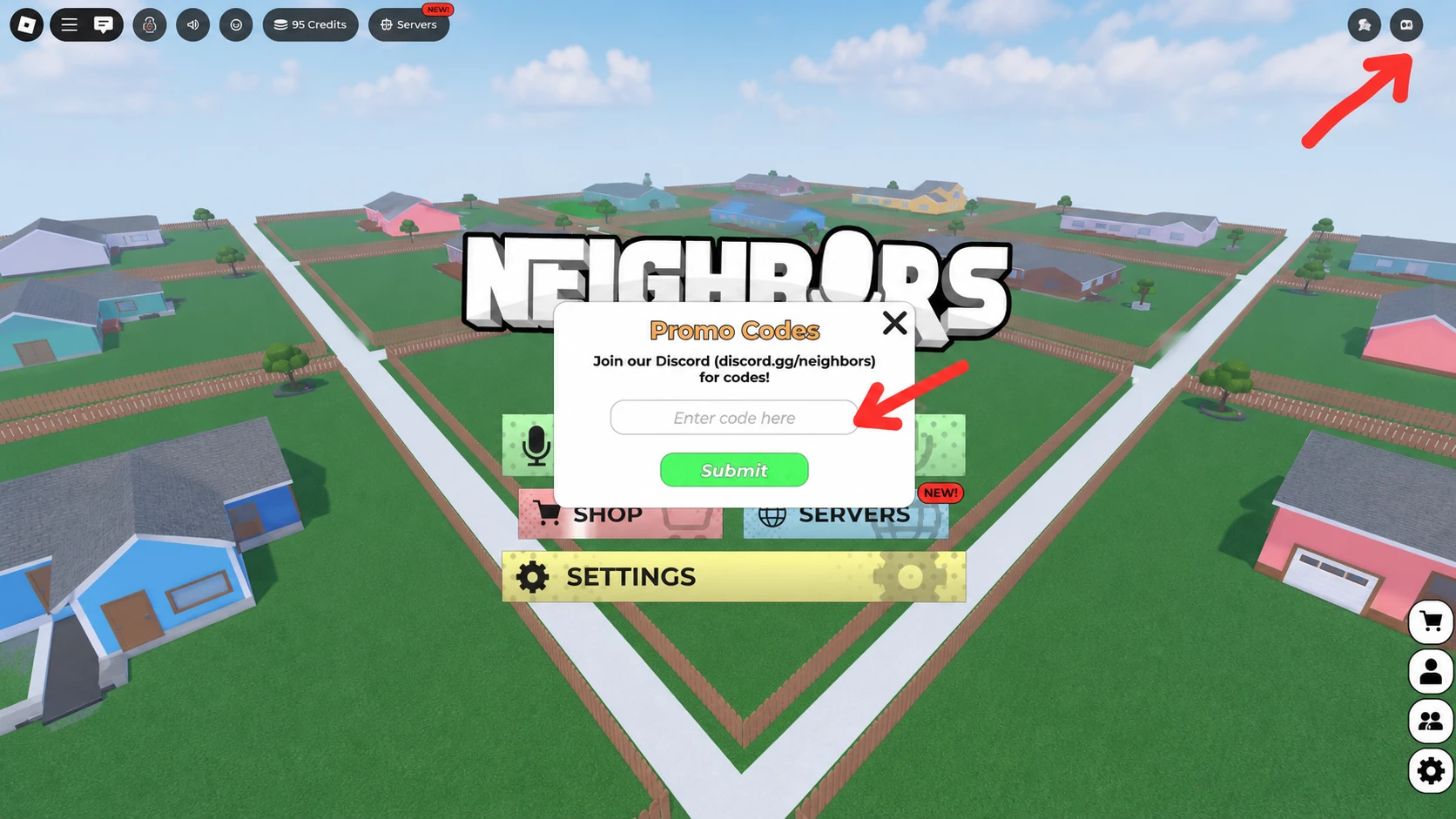 redeem Roblox neighbors Codes