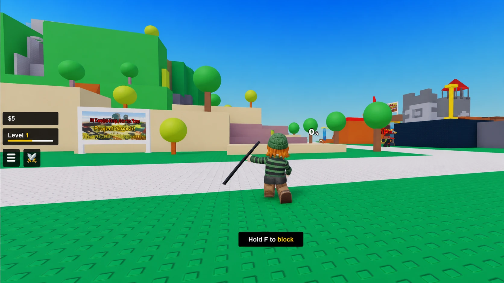 Project Smash codes: A warrior running into battle