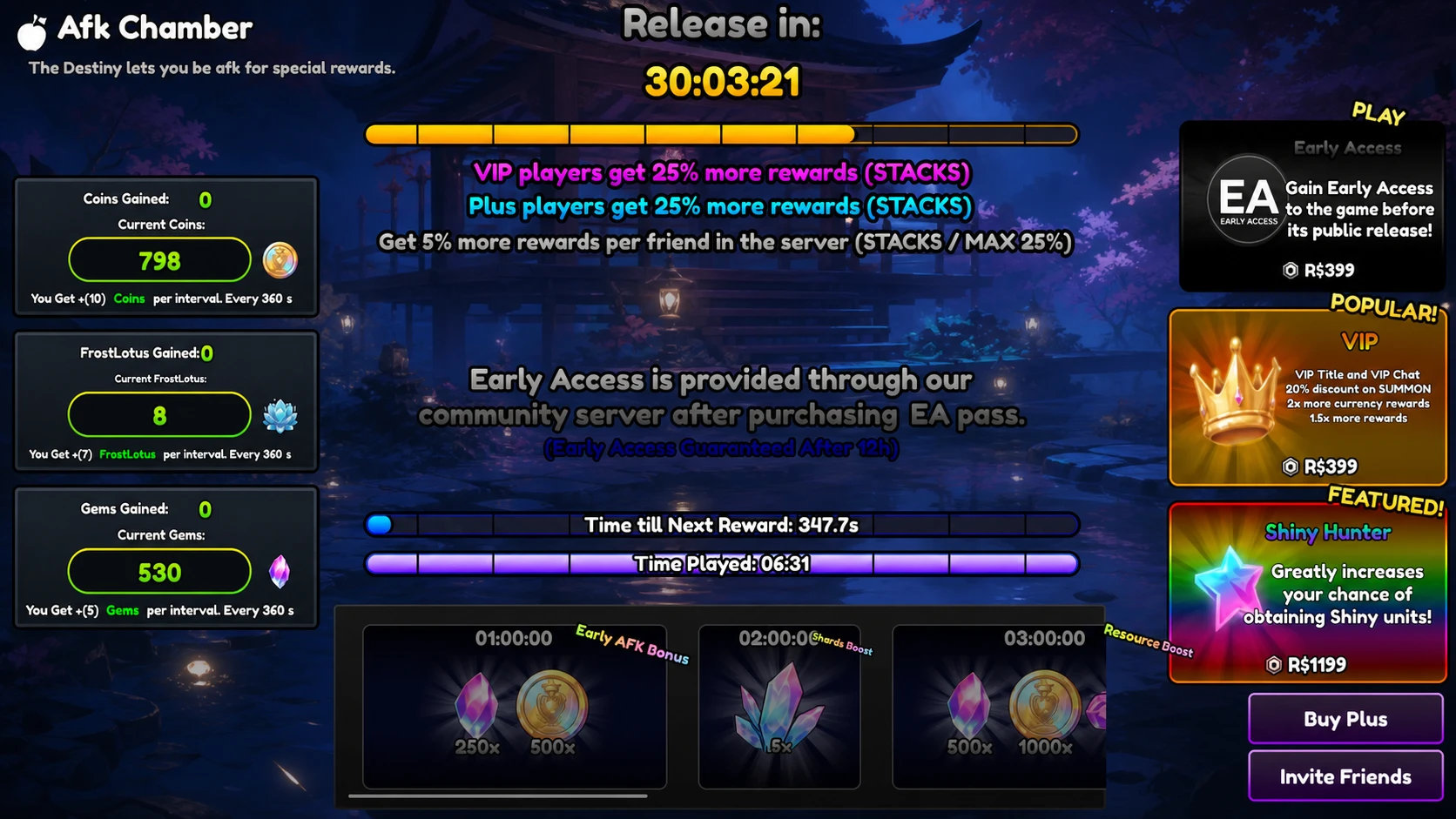 Screenshot of the loading page for Anime Destiny Codes