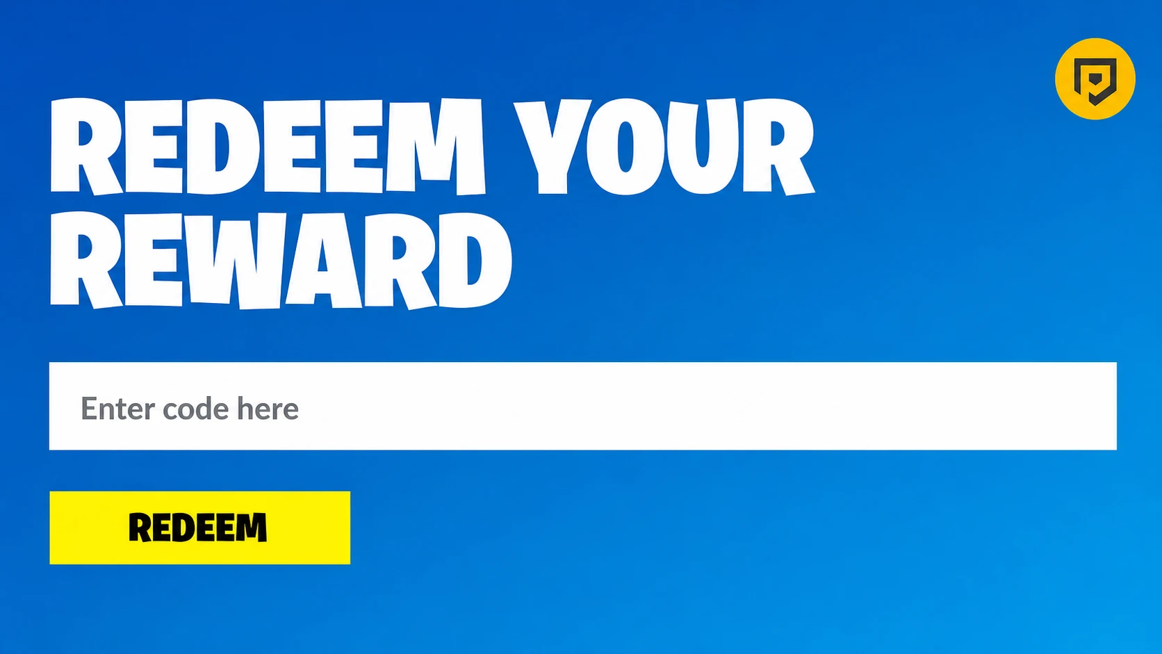 Fortnite codes: An image of the code redemption screen for free Fortnite codes