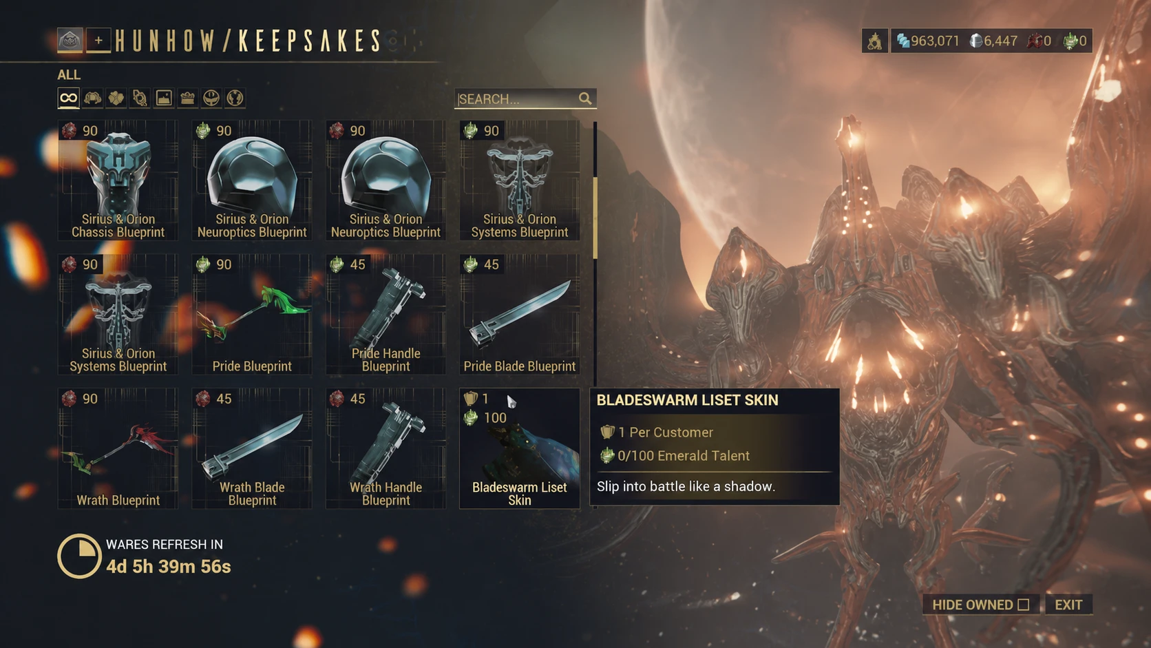 Wrath and Prime parts in Warframe