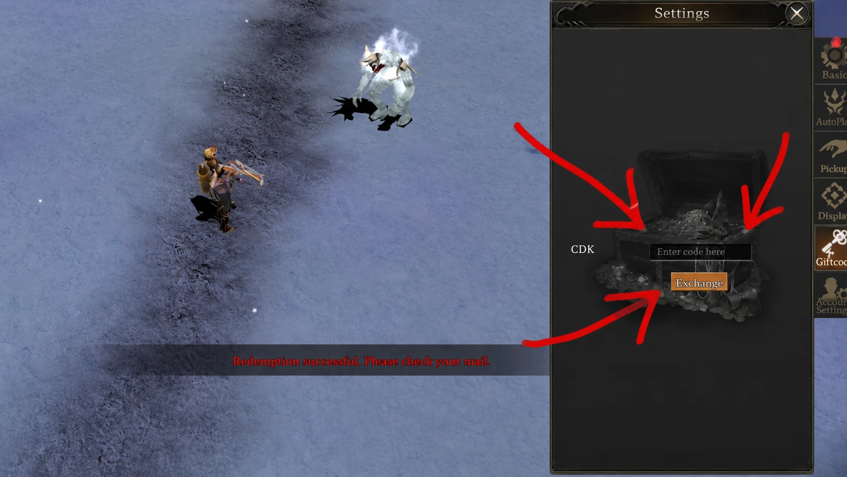 How to redeem MU New Dawn Codes