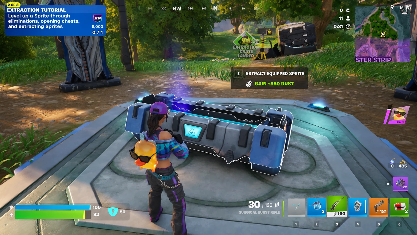 Extraction Site in Fortnite