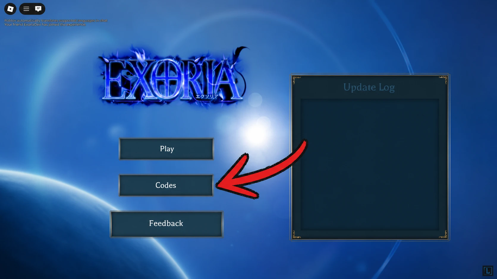 How To Redeem Exoria Codes step one