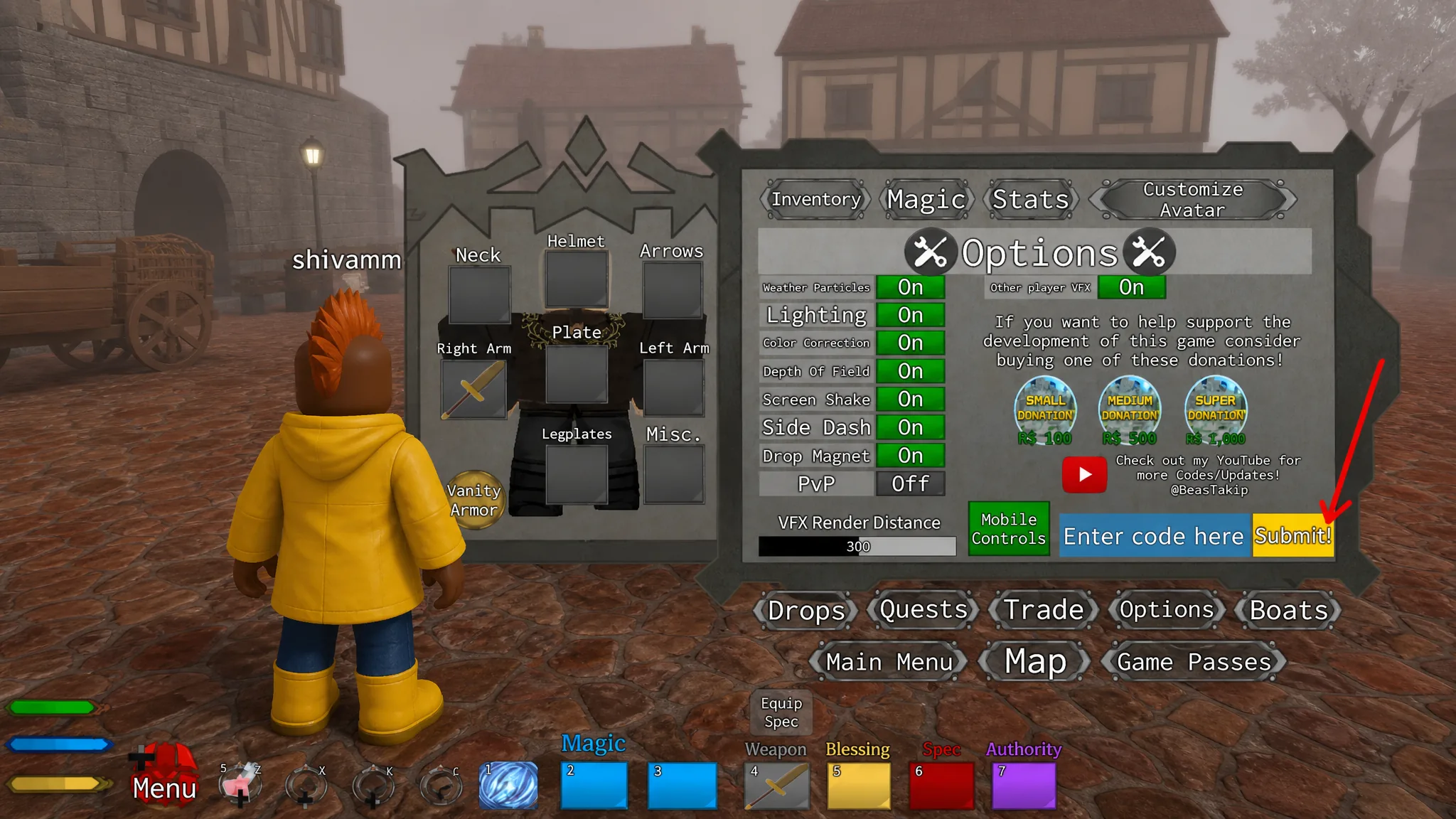 Redeem codes in ReWritten