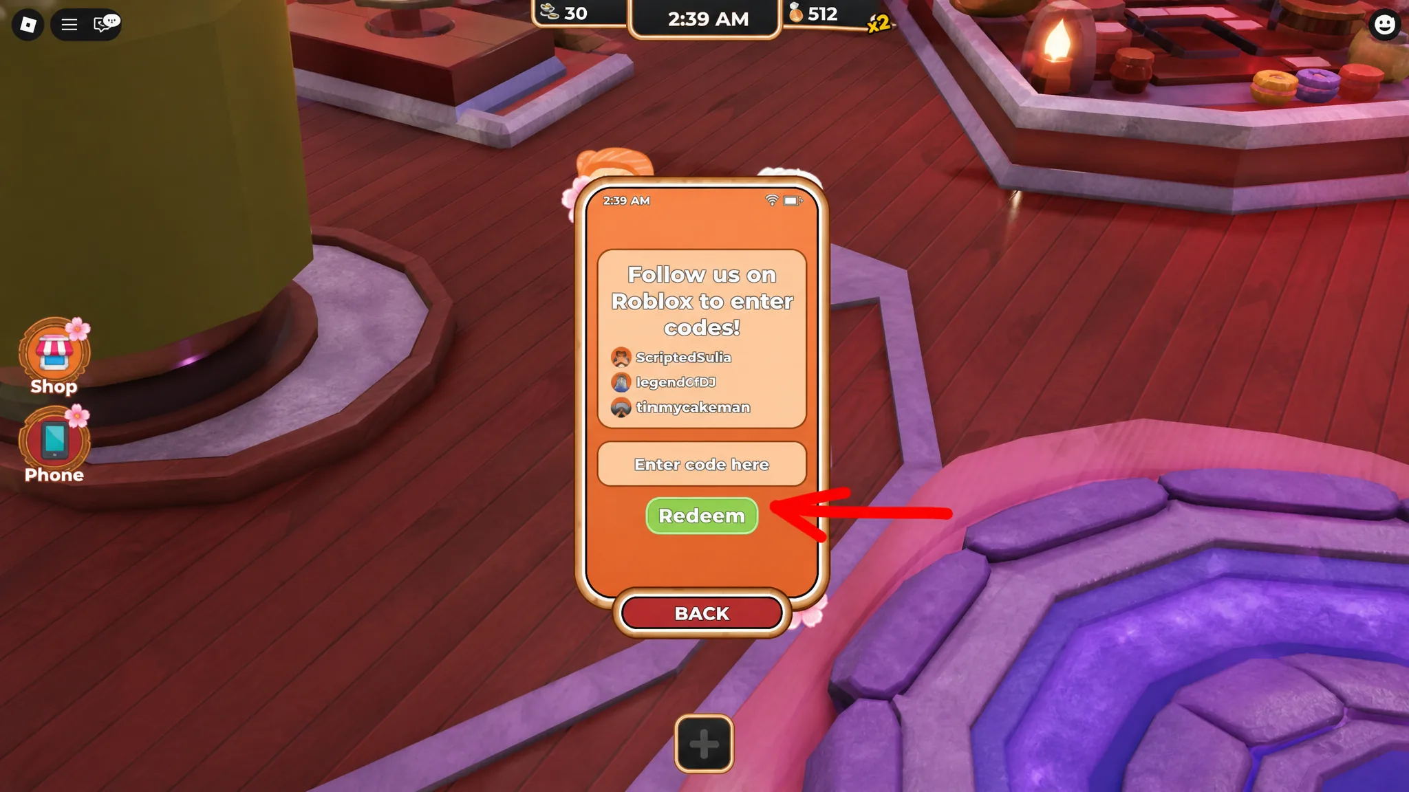 How To Redeem Codes In Kohau Hibachi Restaurant Roblox