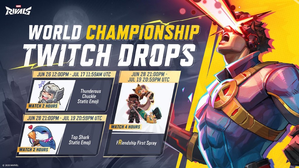 Twitch Drops for Marvel Rivals Creator World Championship