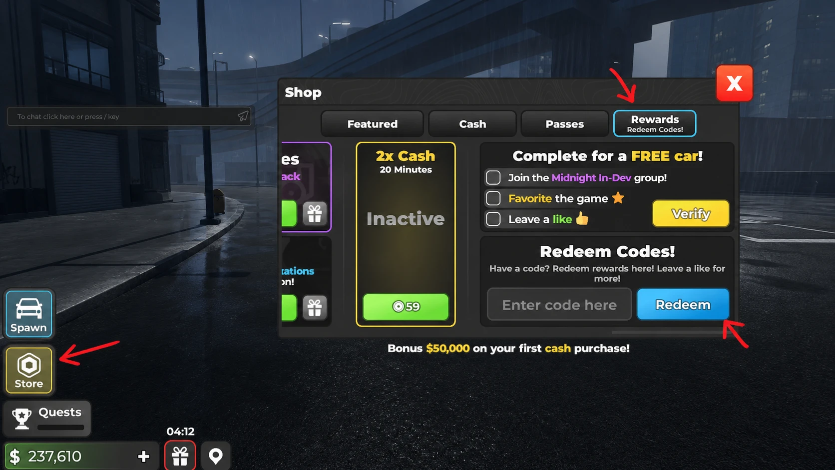 Redeem Midnight Chasers codes new