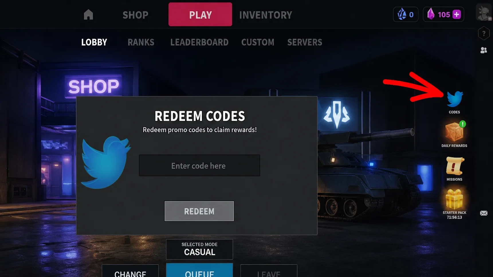 How to redeem Mini Empires RTS codes