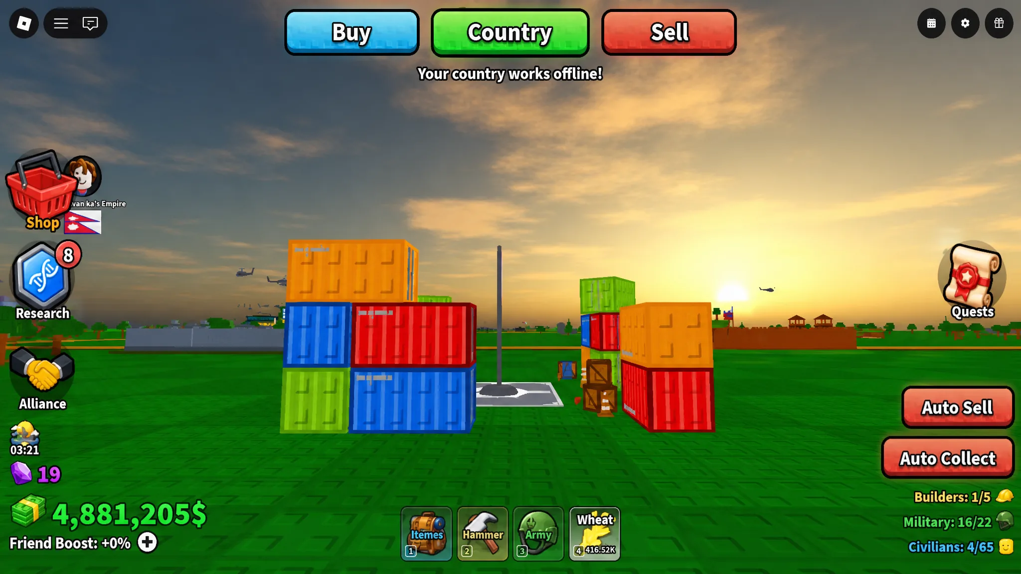 Cargo Base in Mini War