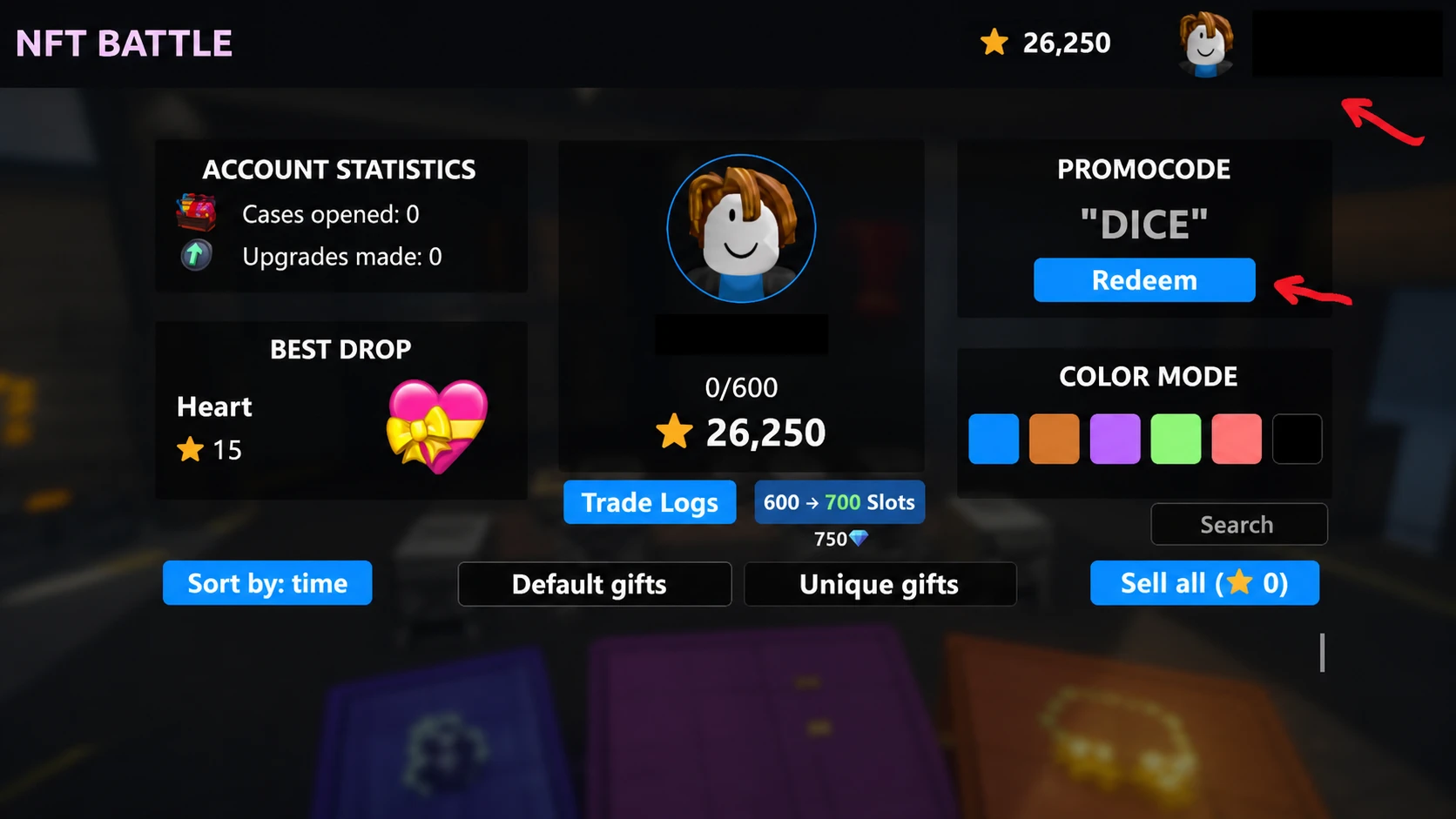 redeem Roblox NFT battle codes