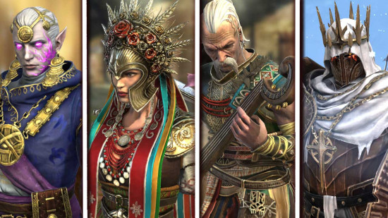 Four units who make up a high-tier team in Raid Shadow Legends