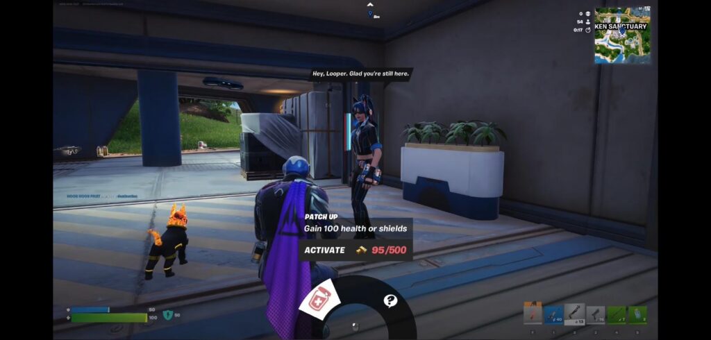 Fortnite Rival Hope NPC at Shaken Sanctuary