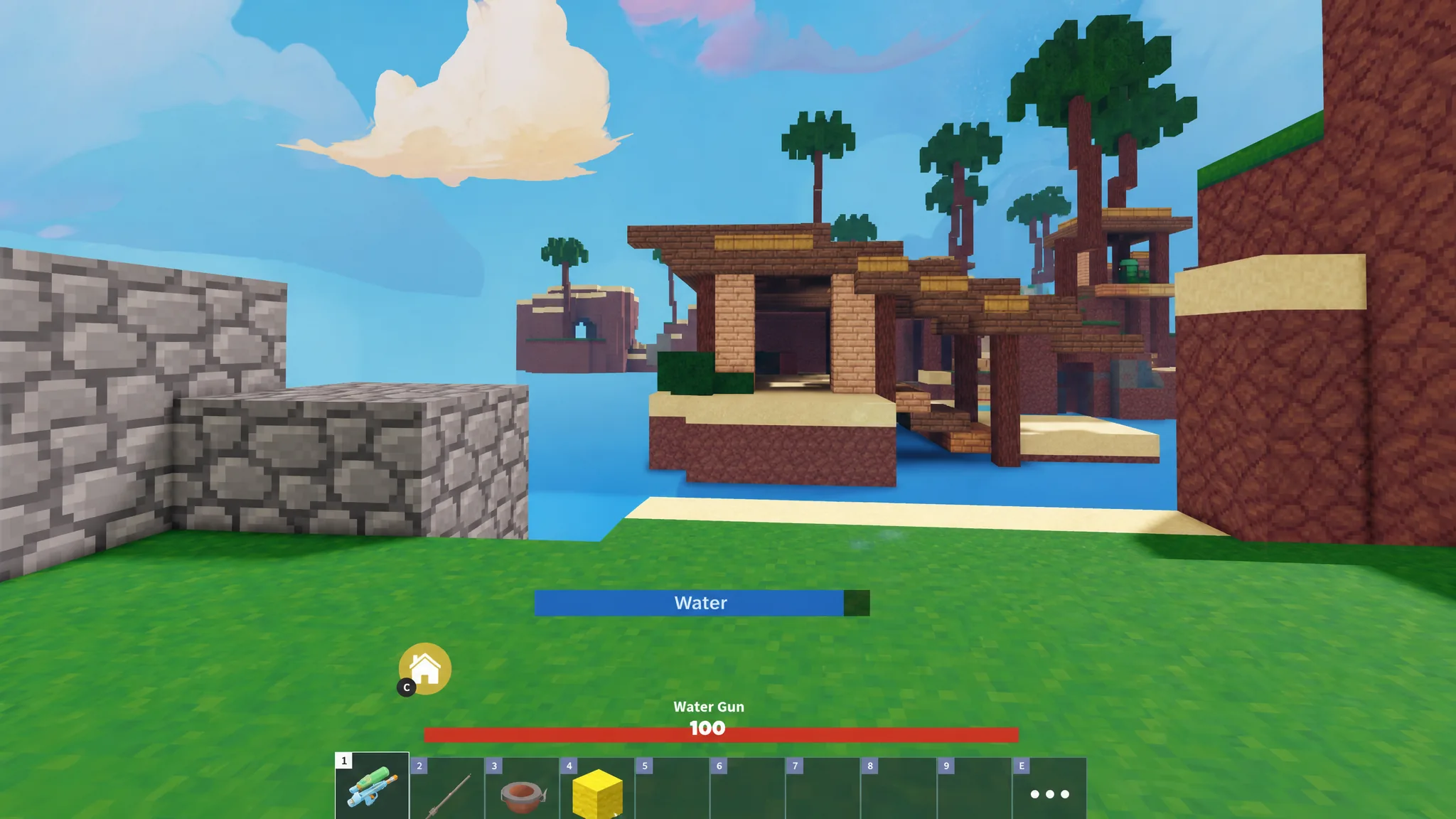 Water Pistol in Bedwars