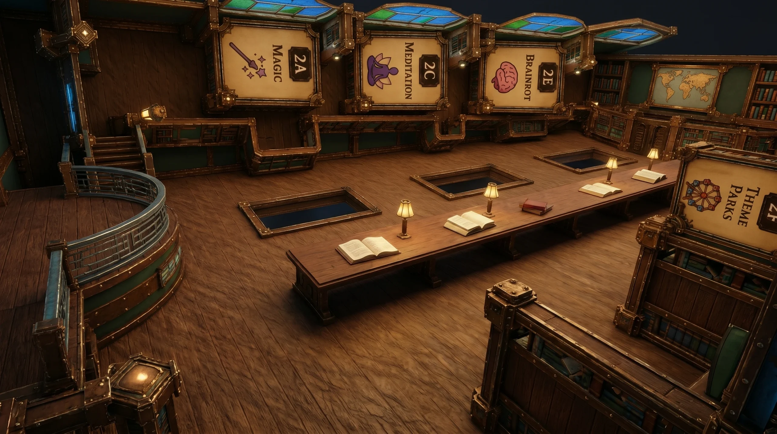 image showing the Clean the Library Floor 2 Map