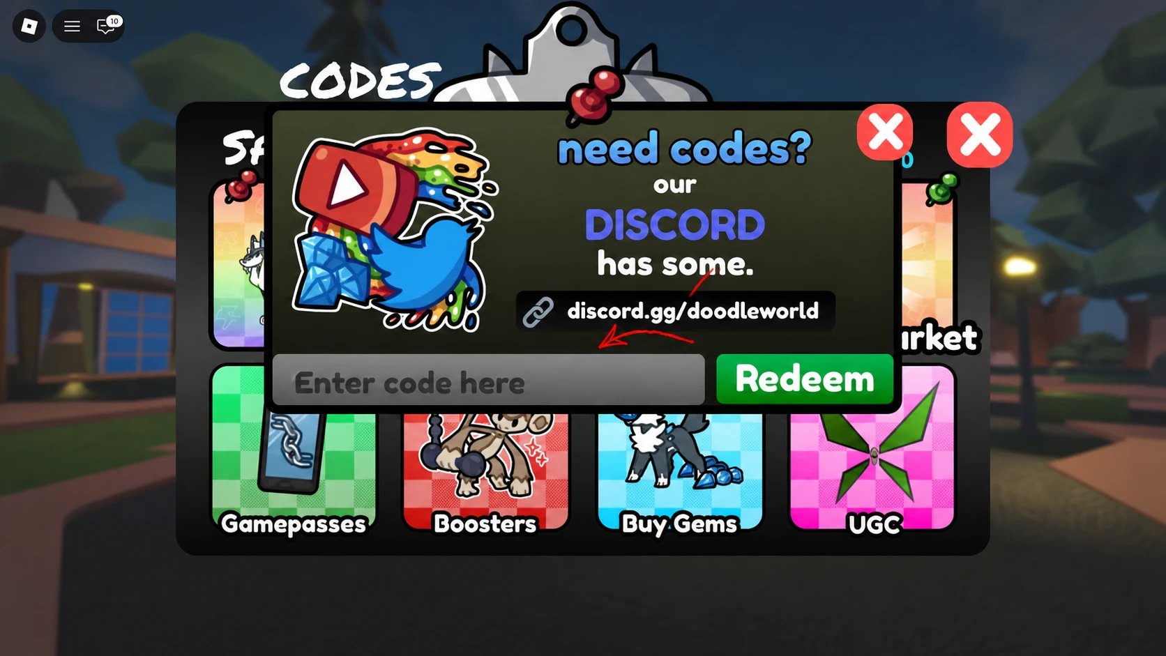 Doodle World Code redemption