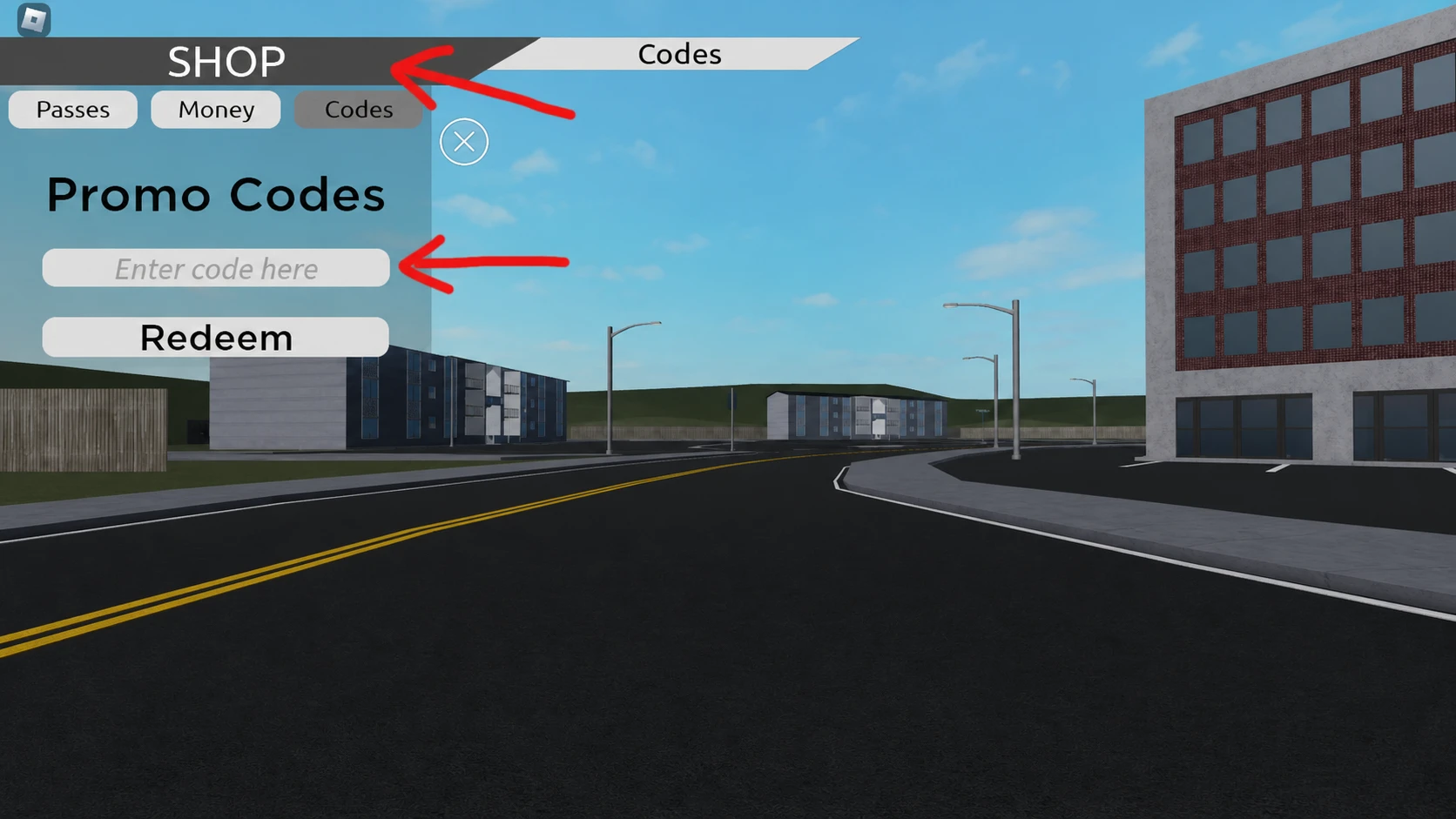 How to redeem codes in Roanoke