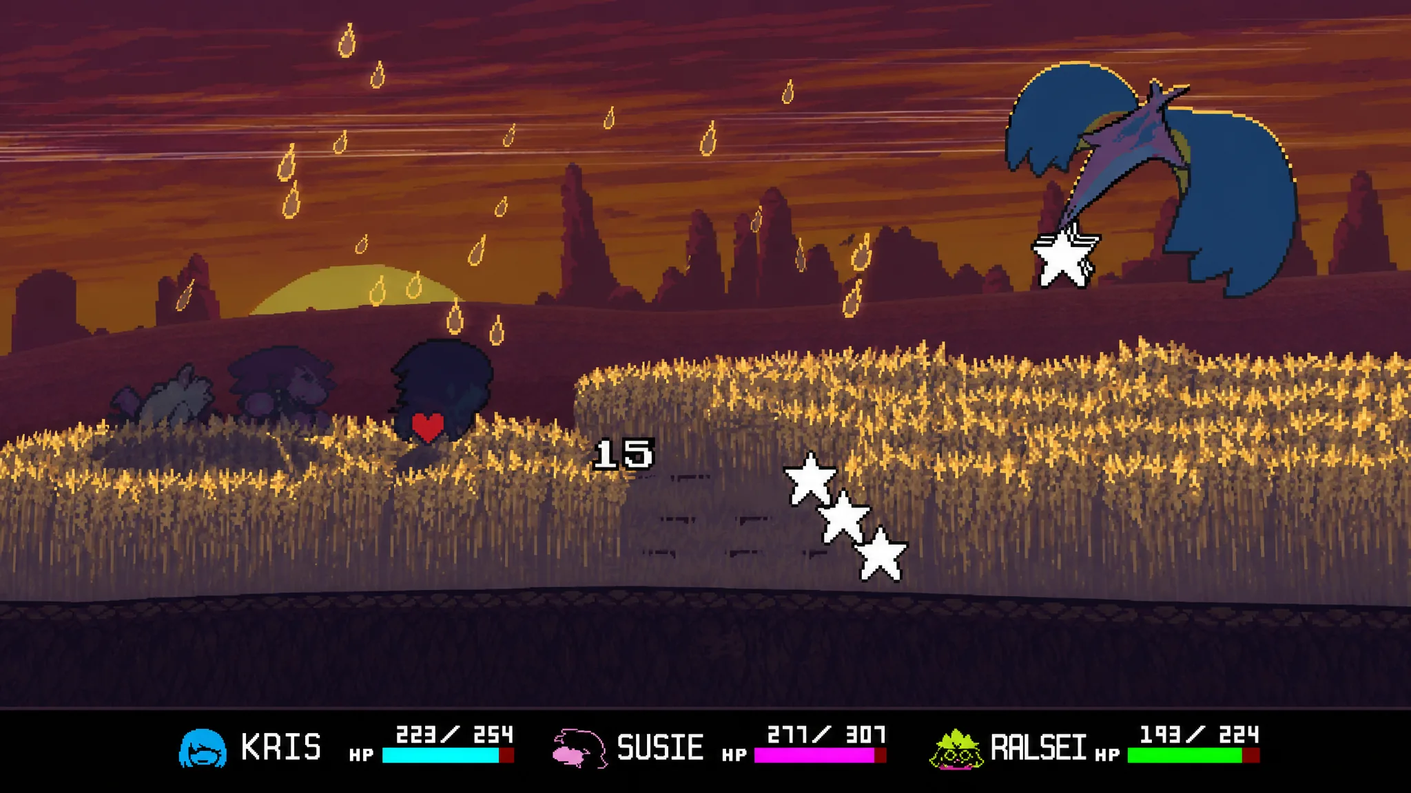 Running through the wheat in Deltarune