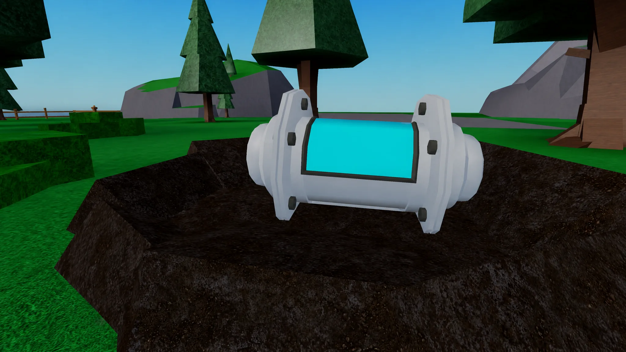 image showing the Time Capsule that applies mutations in Storage Hunters Open World