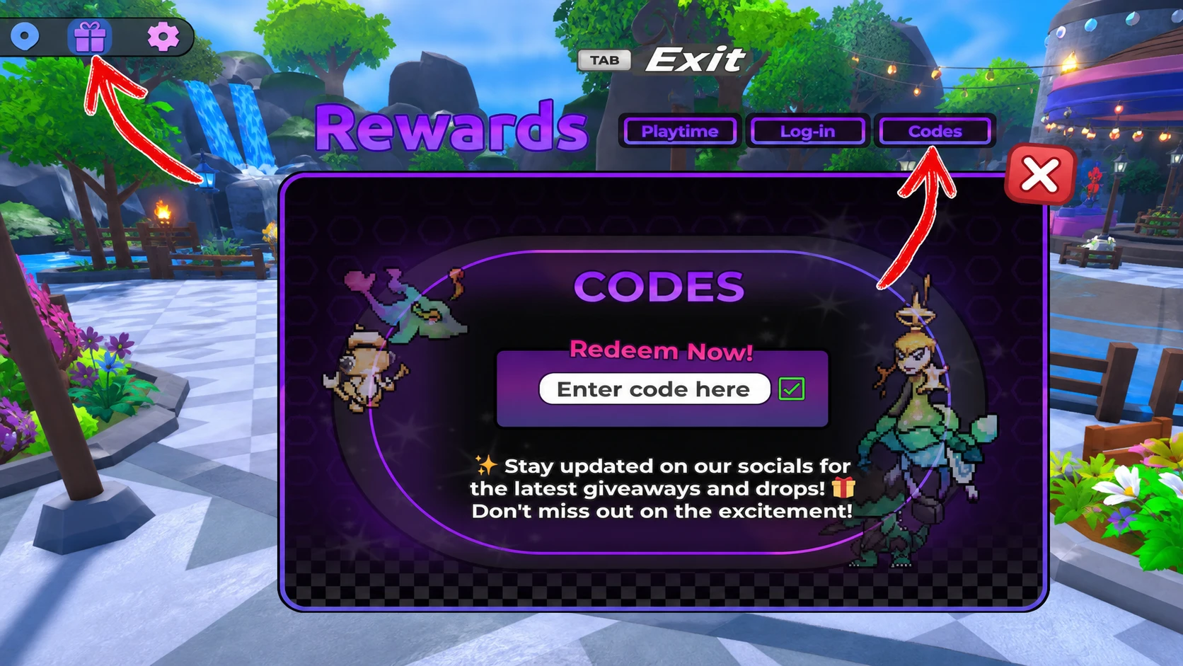 How to redeem codes in Tales of Tanorio