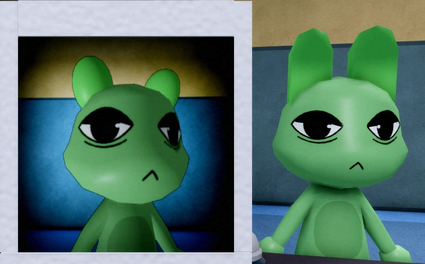 The patient has different ears on the photo.