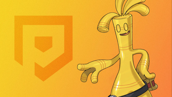 Best gen 9 pokemon: An image of Gholdhengo smiling and pointing