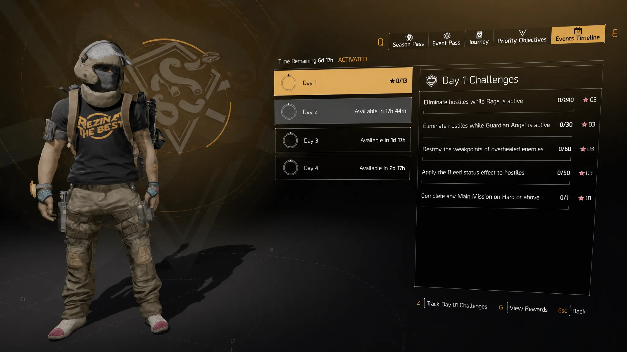 Rage Harvest tasks in The Division 2