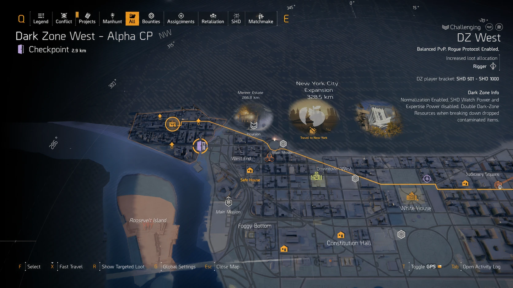 DZ West safe house in The Division 2
