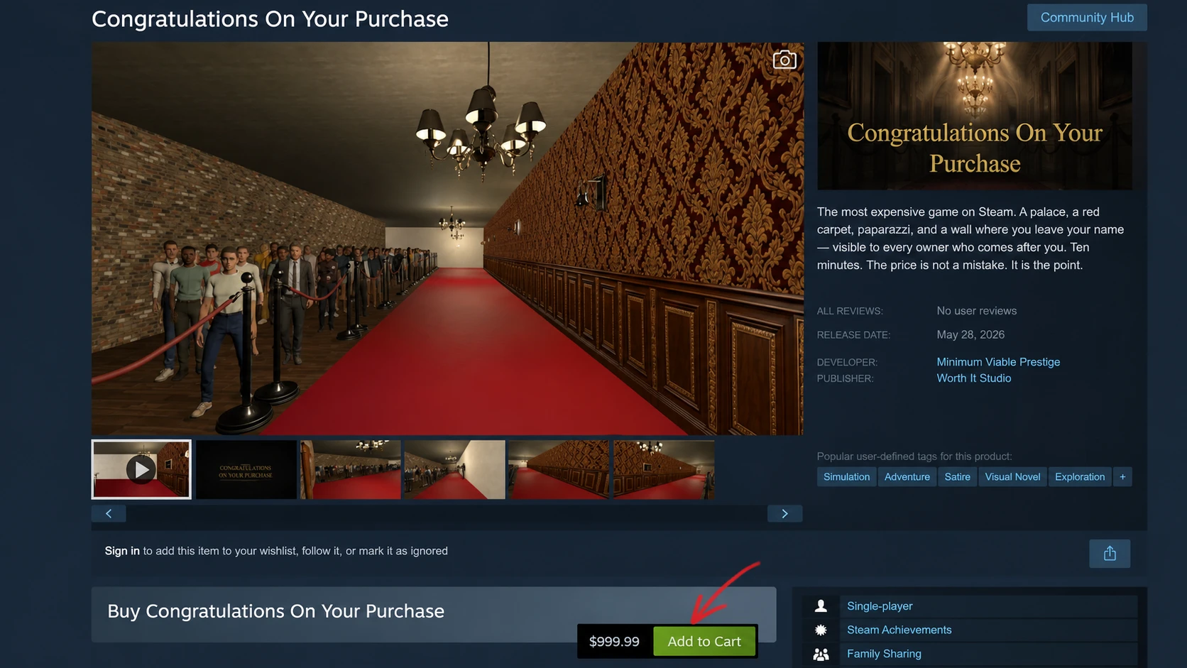 Congratulations On Your Purchase Game Steam Price
