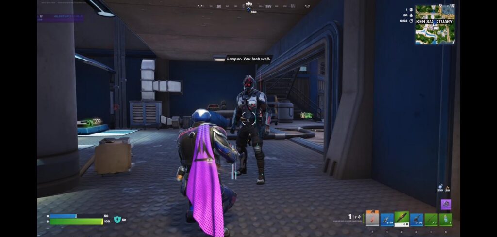 Fortnite The Visitor NPC at Shaken Sanctuary