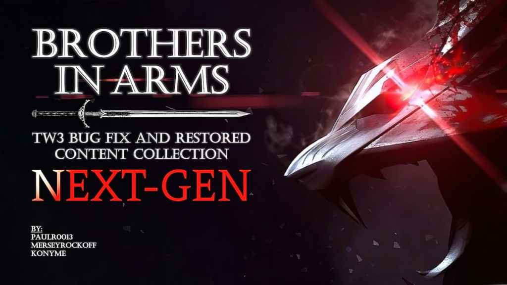The Witcher 3 Brothers in Arms mod cover