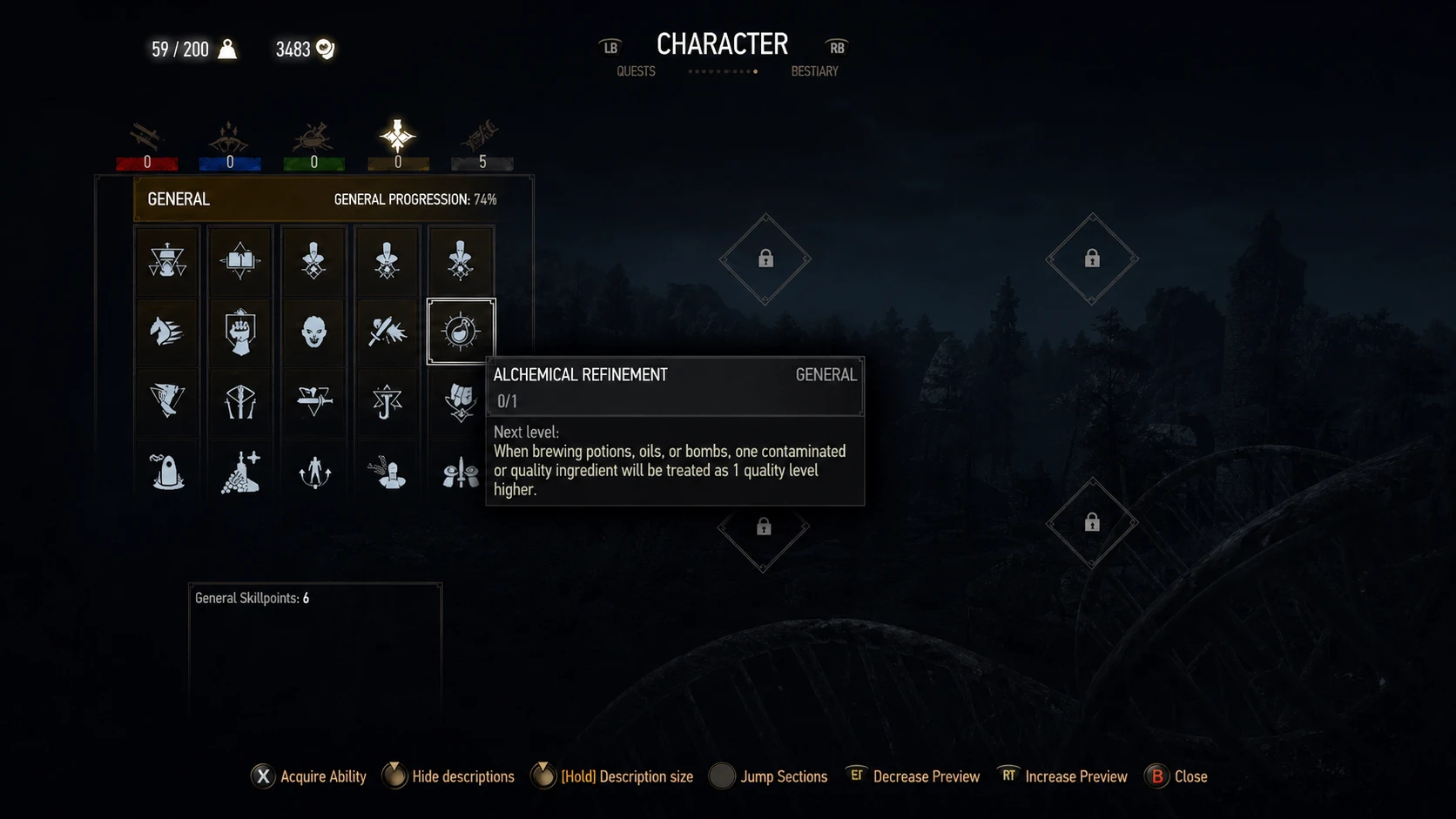The Witcher 3 Enhanced Edition leveling mechanics
