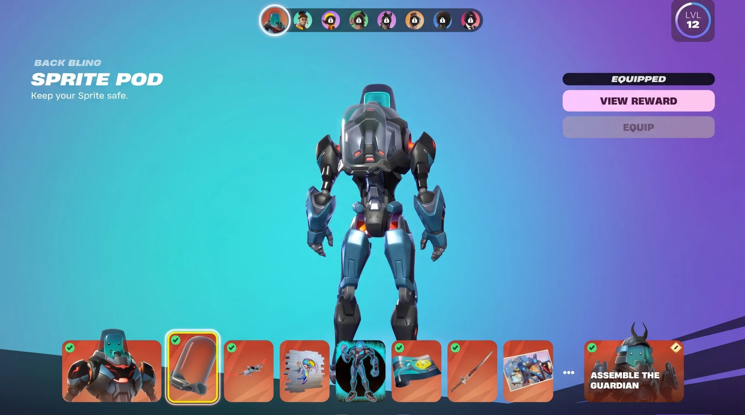 Fortnite Sprite Pod Back Bling
