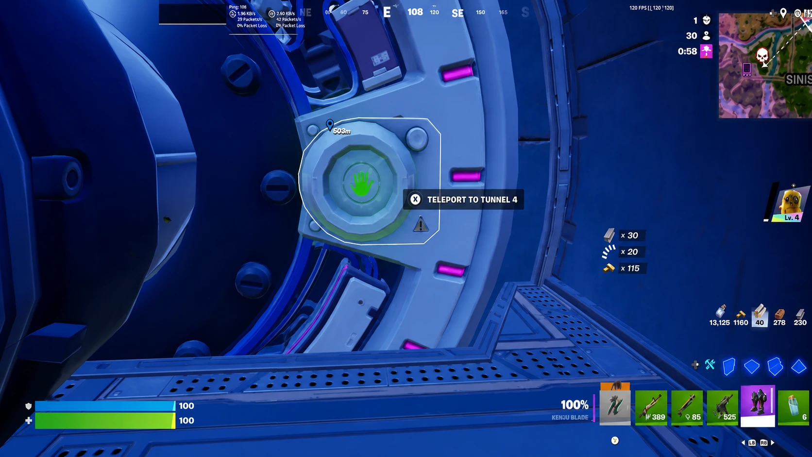Fortnite Fast Way to Master Sprite Use Teleporter