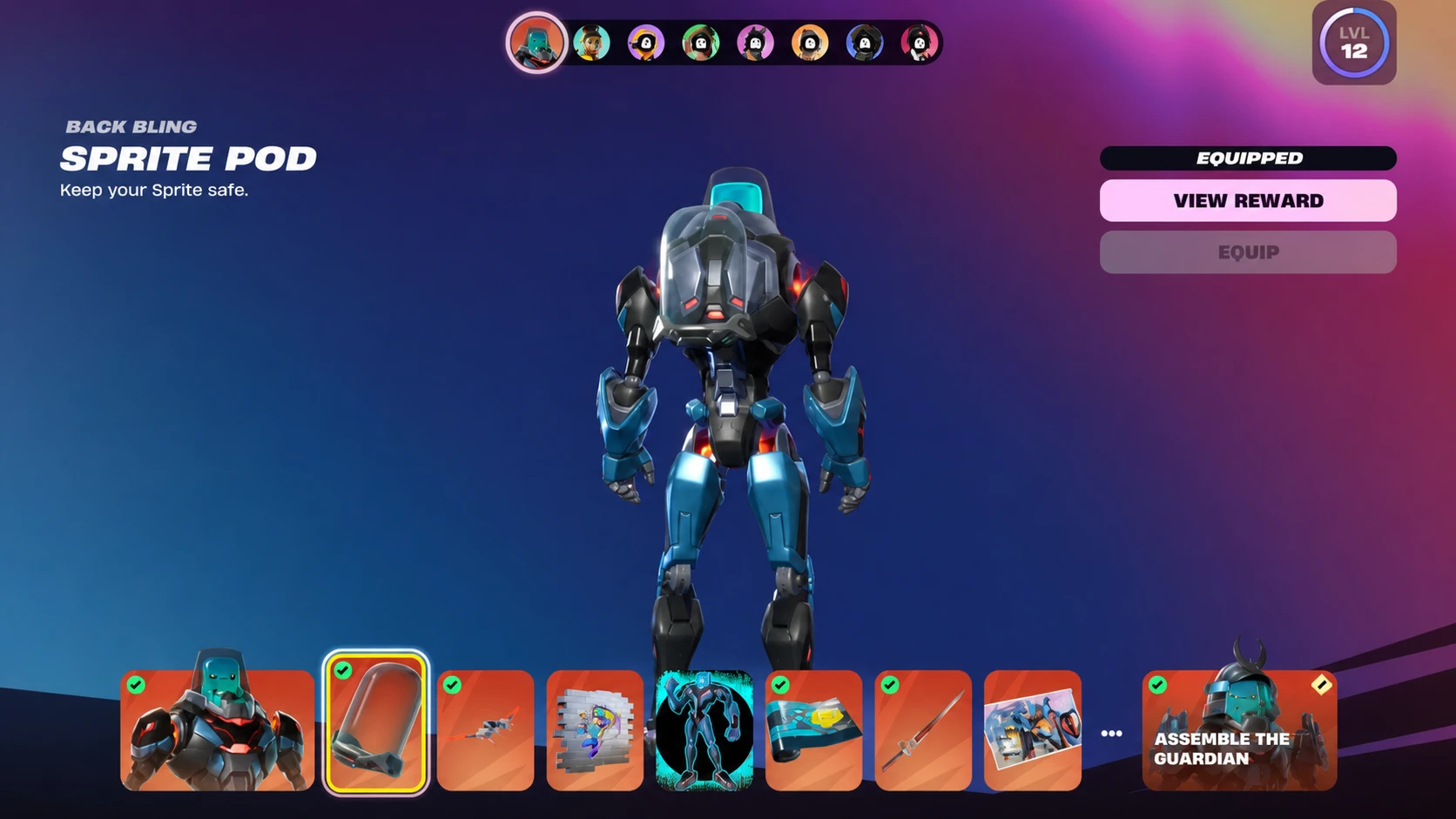 Fortnite Sprite Pod Back Bling
