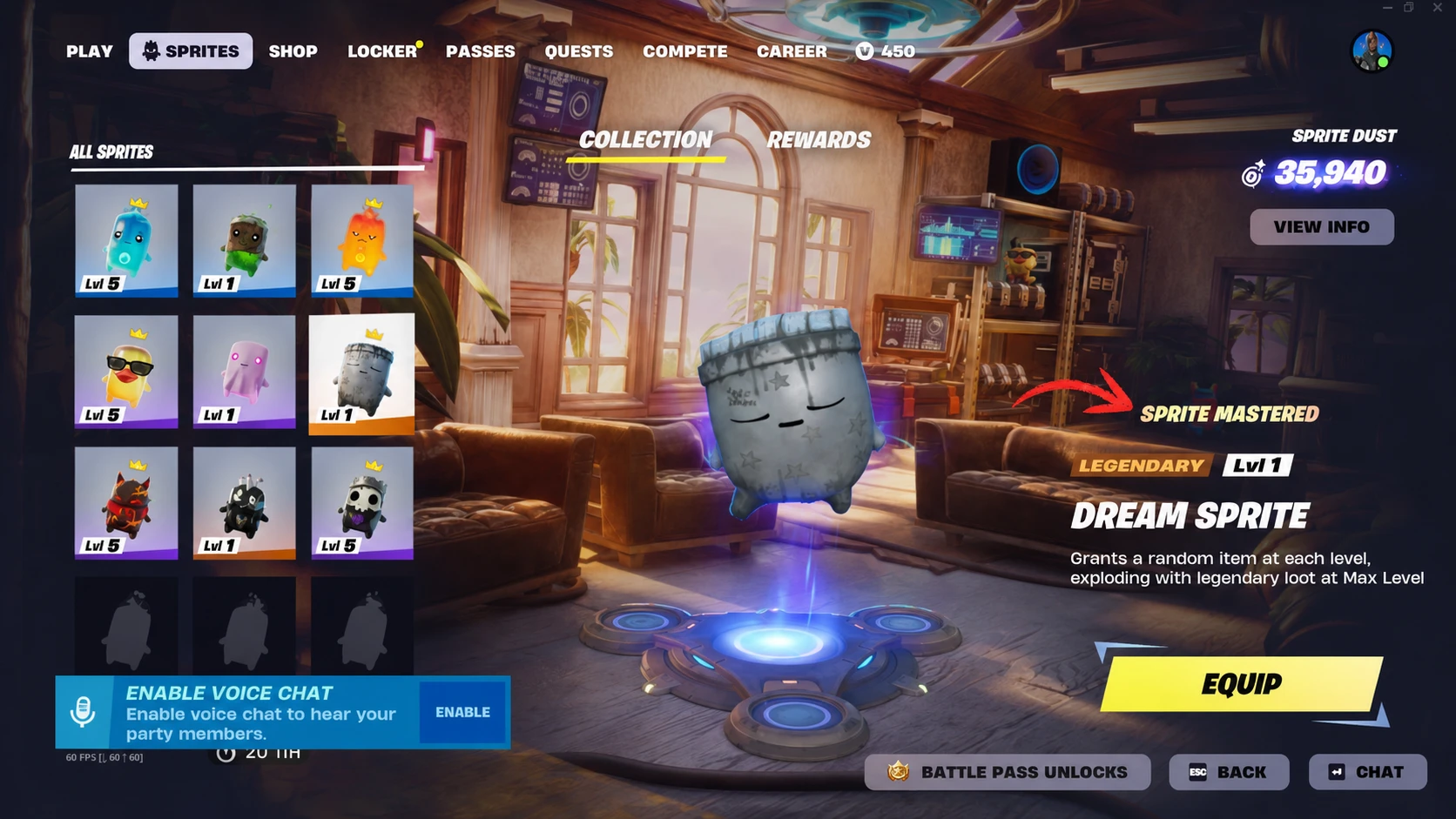 Fortnite Mastered Sprite