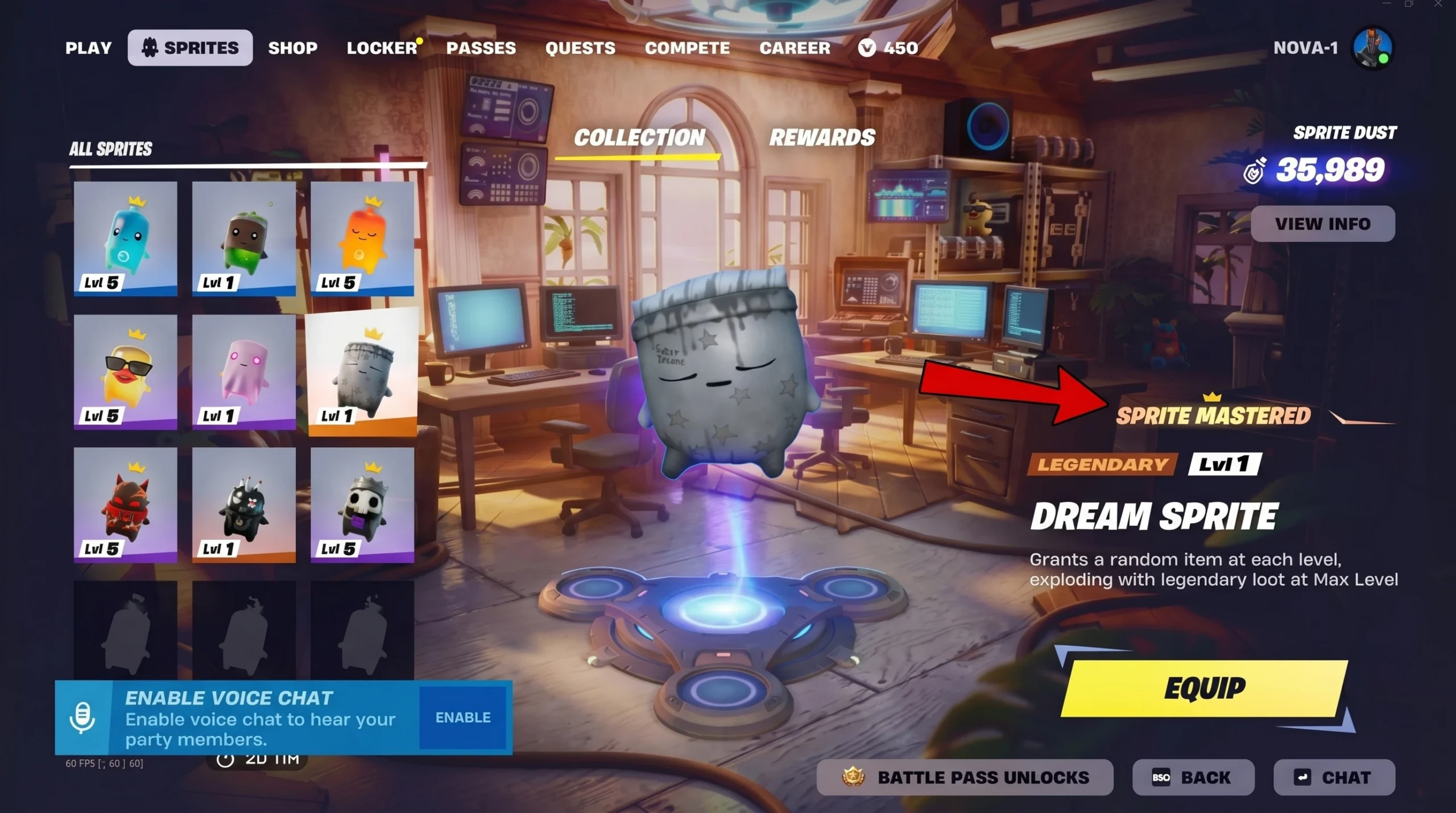 Fortnite Mastered Sprite