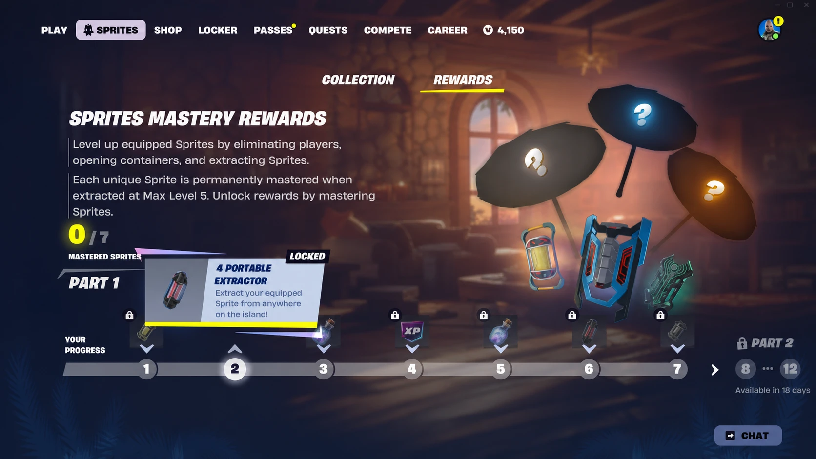 Fortnite Extraction Gizmos Sprite Mastery