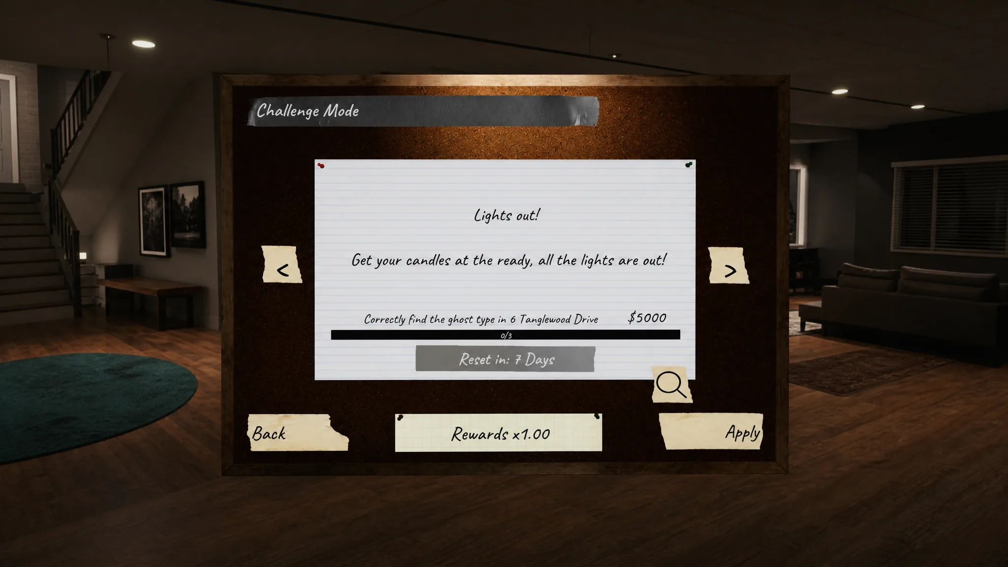 Weekly challenge mode in phasmophobia