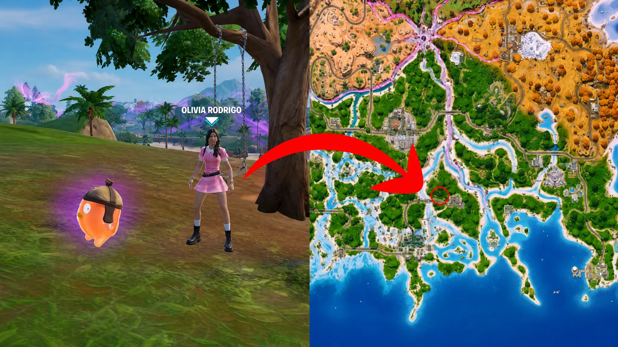 Fortnite Olivia Rodrigo Location